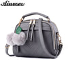 Ainvoev PU Leather Women Messenger Bags Double Zipper Women handbags School Shoulder Bags High Quality Crossbody bag Bolsa a1053