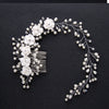 Hair Accessories For Women Pearl Flower Hairband Wedding Bride Tiaras Crown Length Headband Noiva Hair pinHair Jewelry Hair Comb