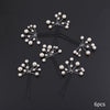 Hair Accessories For Women Pearl Flower Hairband Wedding Bride Tiaras Crown Length Headband Noiva Hair pinHair Jewelry Hair Comb