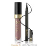HUAMIANLI Matte Cosmetics Sets 12 Color Matte Liquid Lipstick Lip Gloss Waterproof Easy Wear Natural Black Eye Liner Pen Makeup