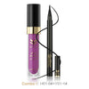 HUAMIANLI Matte Cosmetics Sets 12 Color Matte Liquid Lipstick Lip Gloss Waterproof Easy Wear Natural Black Eye Liner Pen Makeup