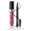 HUAMIANLI Matte Cosmetics Sets 12 Color Matte Liquid Lipstick Lip Gloss Waterproof Easy Wear Natural Black Eye Liner Pen Makeup