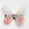 AOMU 2017 New Hair Pins Fashion 1pc 3D Yarn Butterfly Crystal Hair Clips for Women Bridal Wedding Party Hair Accessories pinza