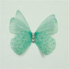 AOMU 2017 New Hair Pins Fashion 1pc 3D Yarn Butterfly Crystal Hair Clips for Women Bridal Wedding Party Hair Accessories pinza