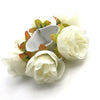 Fashion Women Rose Flower Elastic Hair Band Solid Color Ponytail Hair Circle Wedding Headwer For Women