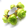 Fashion Women Rose Flower Elastic Hair Band Solid Color Ponytail Hair Circle Wedding Headwer For Women