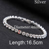 1 Pc Newest Women Shiny Silver Bracelets Charm Austria Crystal Cuff Bangles Fashion Jewelry Best Gift For Women