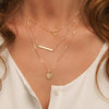 N614 2018 Summer Multilayer Necklaces Triangle Round Fashion Multi Layer Chain Necklace For Women Everyday Jewelry Fashion