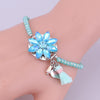 Sehuoran Bracelets & Bangles For Woman Zinc Alloy Part Crystal Beads Crystal Stone Tassel Bohemian Adjustment Crystal Bracelets