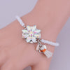 Sehuoran Bracelets & Bangles For Woman Zinc Alloy Part Crystal Beads Crystal Stone Tassel Bohemian Adjustment Crystal Bracelets