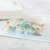 Handmade Ceramic Bead Crystal Glass Dried Flower Lace Preserved Fresh Flower Ball Metal Weave Bracelet Women Terrarium Jewelry