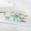 Handmade Ceramic Bead Crystal Glass Dried Flower Lace Preserved Fresh Flower Ball Metal Weave Bracelet Women Terrarium Jewelry