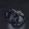 RscvonM Brand New Design Fashion Charm Austrian crystal hoop earrings Geometric Round Shiny rhinestone big earring jewelry women