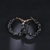 RscvonM Brand New Design Fashion Charm Austrian crystal hoop earrings Geometric Round Shiny rhinestone big earring jewelry women