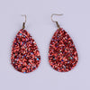 Rainbery Teardrop PU Leather Earrings Sequins Looking Various Looking Various MultiColors Bohemia Water Drop Earring JE0656