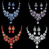 JAVRICK Bridal Wedding Party Jewelry Sets Crystal Rhinestone Pendant Necklace & Earrings