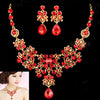 JAVRICK Bridal Wedding Party Jewelry Sets Crystal Rhinestone Pendant Necklace & Earrings