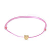 VEKNO Minimal Gold Lovely Heart Bracelet Handmade Jewelry Multicolor Rope Adjustable String Lucky Bracelet For Women Children