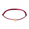 VEKNO Minimal Gold Lovely Heart Bracelet Handmade Jewelry Multicolor Rope Adjustable String Lucky Bracelet For Women Children