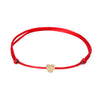 VEKNO Minimal Gold Lovely Heart Bracelet Handmade Jewelry Multicolor Rope Adjustable String Lucky Bracelet For Women Children