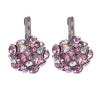Good Women's Colorful Zircon Silver Tone Eardrop Leverback Earrings Wedding Party Jewelry  4ZL1