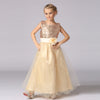 2018 Spring Summer Baby Infant Girls Dress Long Flower New Girl Dresses Sequin Princess Dress Weddings Party Dress H5F0