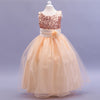 2018 Spring Summer Baby Infant Girls Dress Long Flower New Girl Dresses Sequin Princess Dress Weddings Party Dress H5F0