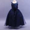 2018 Spring Summer Baby Infant Girls Dress Long Flower New Girl Dresses Sequin Princess Dress Weddings Party Dress H5F0