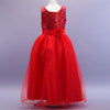 2018 Spring Summer Baby Infant Girls Dress Long Flower New Girl Dresses Sequin Princess Dress Weddings Party Dress H5F0