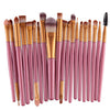 20Pcs Cosmetic Brushes Pro Powder Foundation Eyeshadow Eyeliner Lip Makeup Set Makeup Eyeshadow Foundation Concealer Brushes