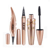 KKW 3 Pieces/set Big Eyes Makeup Kit Black Eyeliner Pencil + Feather Liquid Eye Liner Pen + Waterproof Mascara Women Cosmetics