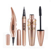 KKW 3 Pieces/set Big Eyes Makeup Kit Black Eyeliner Pencil + Feather Liquid Eye Liner Pen + Waterproof Mascara Women Cosmetics