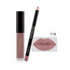 2018 Matte Lipstick Long Lasting Waterproof Liquid Lip Gloss and Lip Liner Makeup Set
