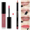 Matte Lipstick Long Lasting Waterproof Liquid Lip Gloss and Lip Liner Makeup Set