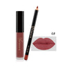 Matte Lipstick Long Lasting Waterproof Liquid Lip Gloss and Lip Liner Makeup Set