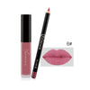 Matte Lipstick Long Lasting Waterproof Liquid Lip Gloss and Lip Liner Makeup Set