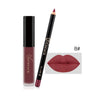 Matte Lipstick Long Lasting Waterproof Liquid Lip Gloss and Lip Liner Makeup Set