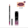 Pudaier 2Pcs/set Lip Makeup Set Matte Velvet Liquid lipstick Cosmetic Moisture Lip Gloss Long Lasting Lip Liner pencil Kit RS2