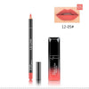 Pudaier 2Pcs/set Lip Makeup Set Matte Velvet Liquid lipstick Cosmetic Moisture Lip Gloss Long Lasting Lip Liner pencil Kit RS2