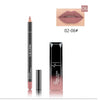 Pudaier 2Pcs/set Lip Makeup Set Matte Velvet Liquid lipstick Cosmetic Moisture Lip Gloss Long Lasting Lip Liner pencil Kit RS2