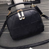 2017 Luxury Handbag PU Leather Double Zipper Women Bag With Triangle Shell Shape Messenger Bags Crossbody Shoulder Bag Lady Tote