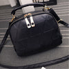 2017 Luxury Handbag PU Leather Double Zipper Women Bag With Triangle Shell Shape Messenger Bags Crossbody Shoulder Bag Lady Tote