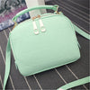 2017 Luxury Handbag PU Leather Double Zipper Women Bag With Triangle Shell Shape Messenger Bags Crossbody Shoulder Bag Lady Tote