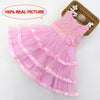 Artishare Girls Dress Summer Flower Kids Girls Dresses Vestidos Wedding Party With Bow Teenage Baby Clothes Birthday Clothing