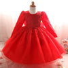 Toddler Girl Infant Lace Christening Gown Princess Girl Baby Party Frock Wedding Bridesmaid Baptism First Birthday Dress Vestido