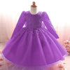 Toddler Girl Infant Lace Christening Gown Princess Girl Baby Party Frock Wedding Bridesmaid Baptism First Birthday Dress Vestido