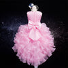 Flower Girl Dovetail Dress For Wedding Baby 2-14years Birthday Outfits Children's Girls First Communion Dresses Kids Party Wear