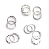 1 Pair Simple Shiny Smooth Small Wave Big Wave Hoop Snap Closure Circle Earrings