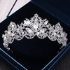 Gorgeous Sparkling Luxury Baroque Diamante Pageant Tiara Rhinestone Hairband Crystal Bridal Crown Wedding Hair Jewelry Headpiece