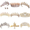 2017 Hot Sale Gold Crystal Tiara Crown For Wedding Hair Accessories Princess Queen Wedding Crown Rhinestones Bridal Hair Jewelry